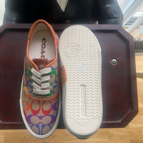 Coach Citysole Skate Multi Color Signature Sneaker Shoes Size 5.5 new - Picture 3 of 6
